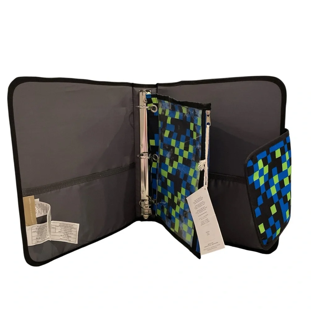 Pottery Barn Teen Recycled Gear Up Collection Neon Pixel Homework Holder
